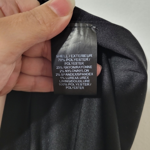 Belle Badgley Mischka Brown and Black with Gold Threading Dress Size 4 - Picture 8 of 10